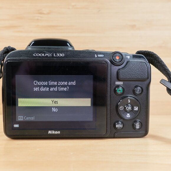 The Nikon Coolpix L330 is a vintage-style 20.2MP digital camera featuring a powe - Picture 3 of 7